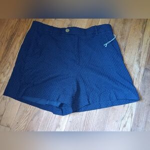 EUC Draper James RSVP Navy Textured Shorts 16